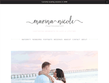 Tablet Screenshot of marinanicolephotography.com